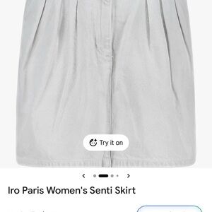 IRO Light Gray Pleated Skirt